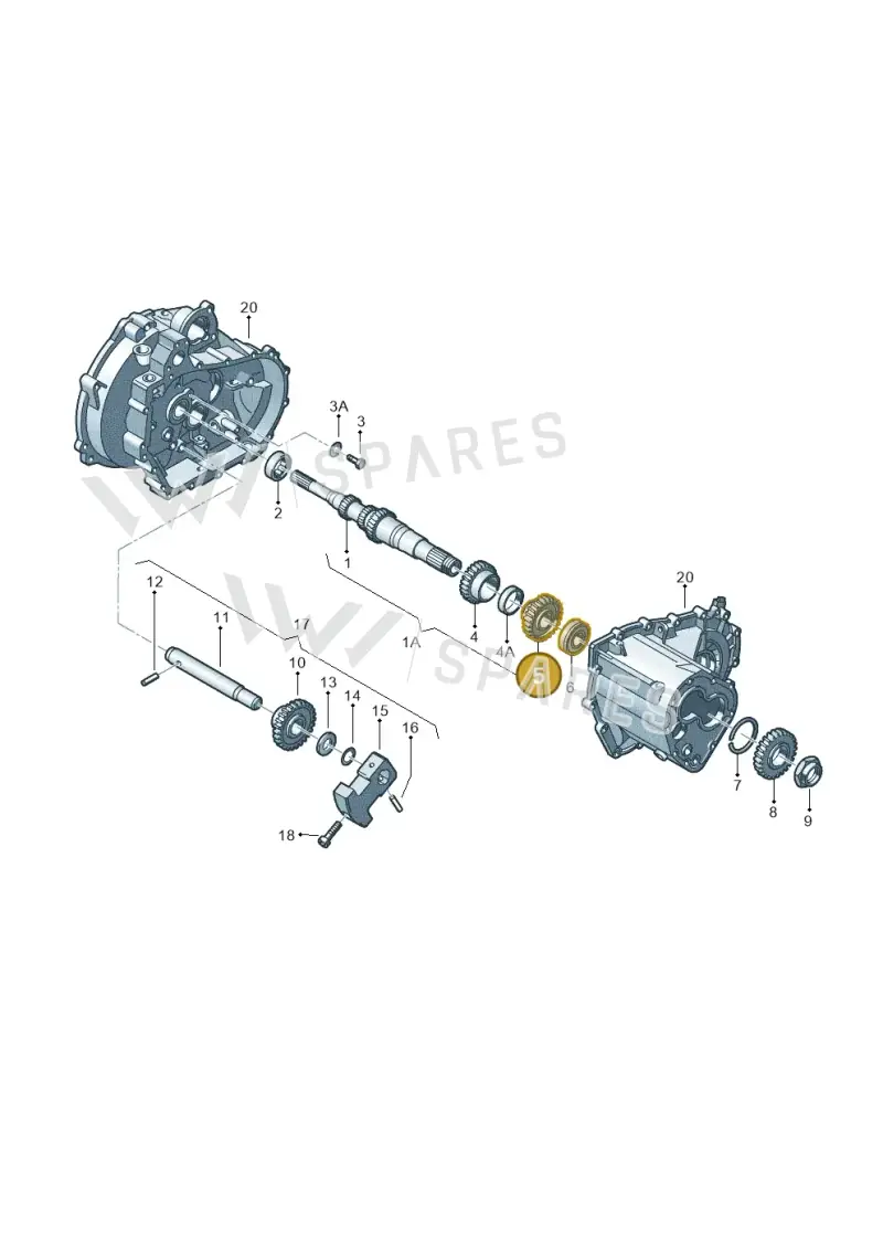 002311351F — Skoda FABIA/COMBI (1999-2004) diagram 225311210, position 5
