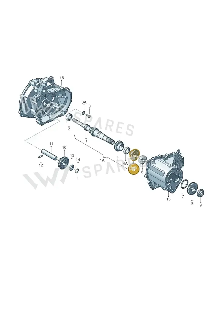 002311351F — Skoda OCTAVIA/COMBI/4X4 01> (2000-) diagram 231311210, position 5