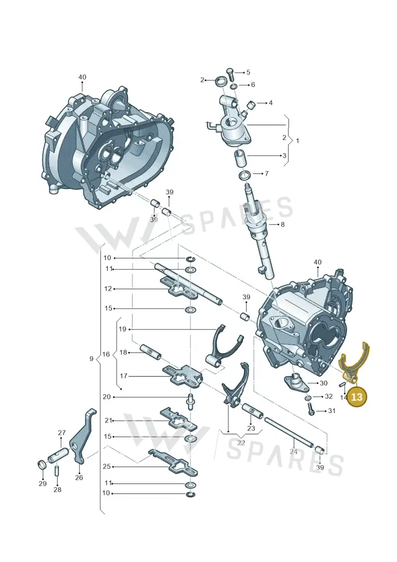002311565 — Skoda FABIA/COMBI (1999-2004) diagram 225311800, position 13