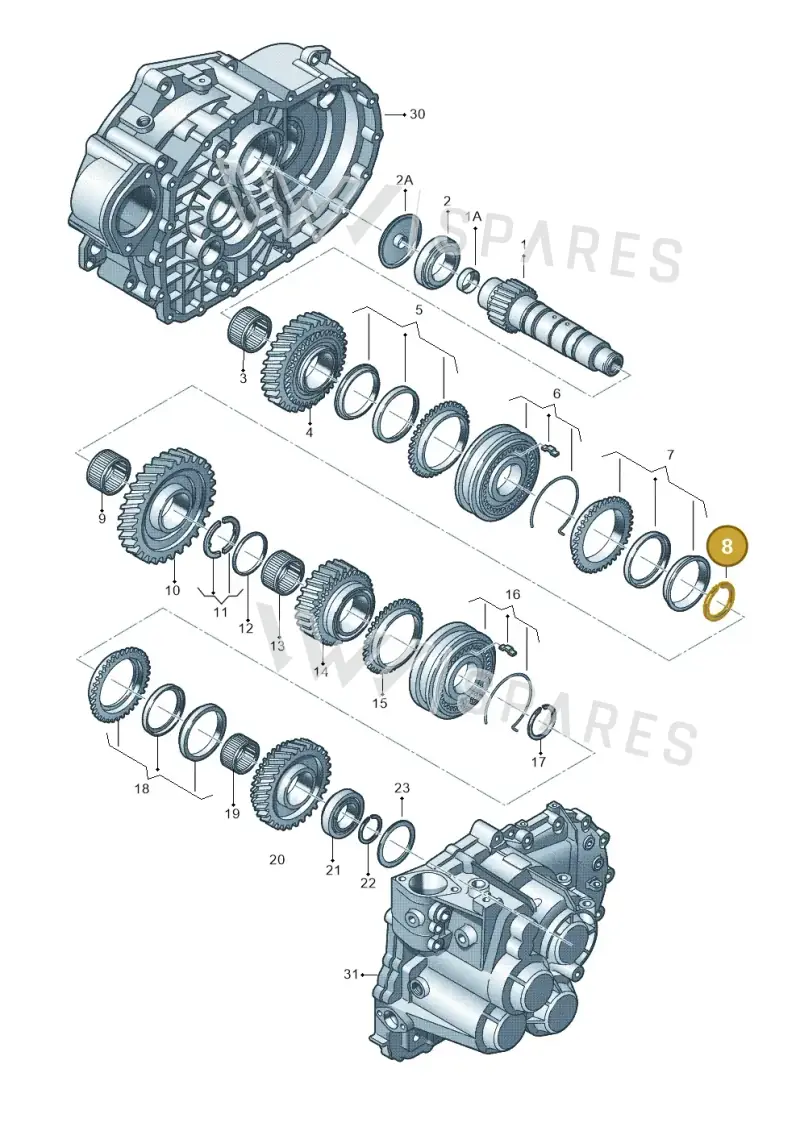 008311231 — Skoda Octavia (2019-2024) diagram 694311430, position 8