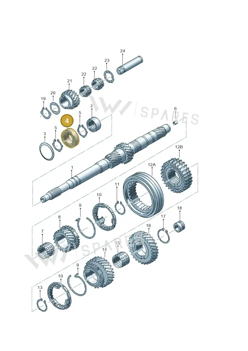 012311445H — Skoda SUPERB                 02> (2001-) diagram 118311300, position 4