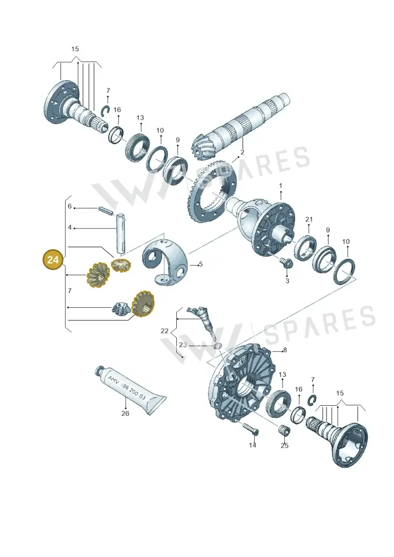 012498081C — Skoda SUPERB                 02> (2001-) diagram 218409150, position 24