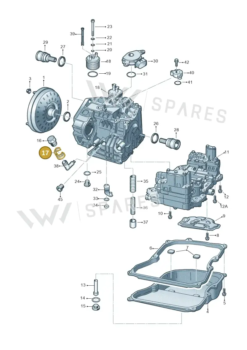 01M321435B — Skoda Octavia ambiente (2008-2013) diagram 278321650, position 17