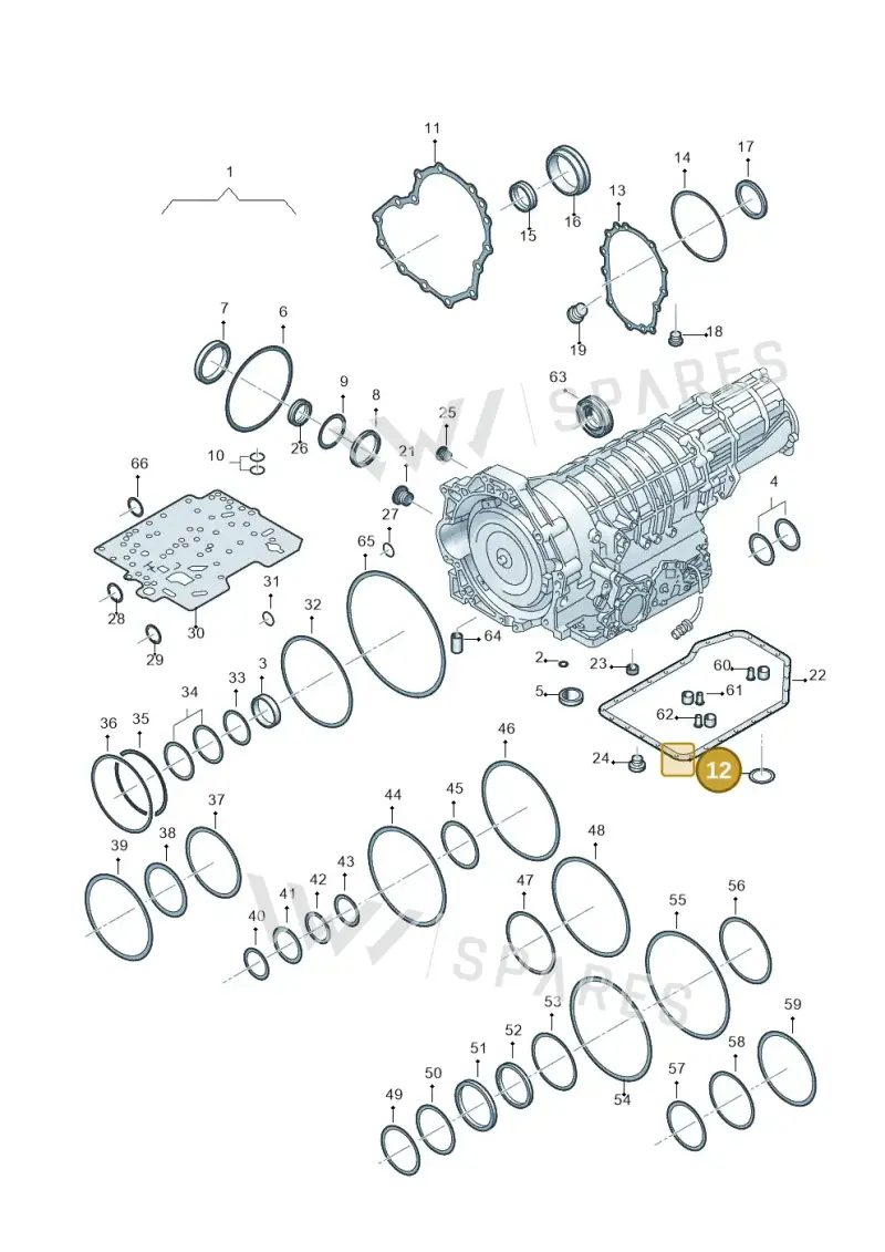 01V321379 — Skoda SUPERB                 02> (2001-) diagram 264321500, position 12