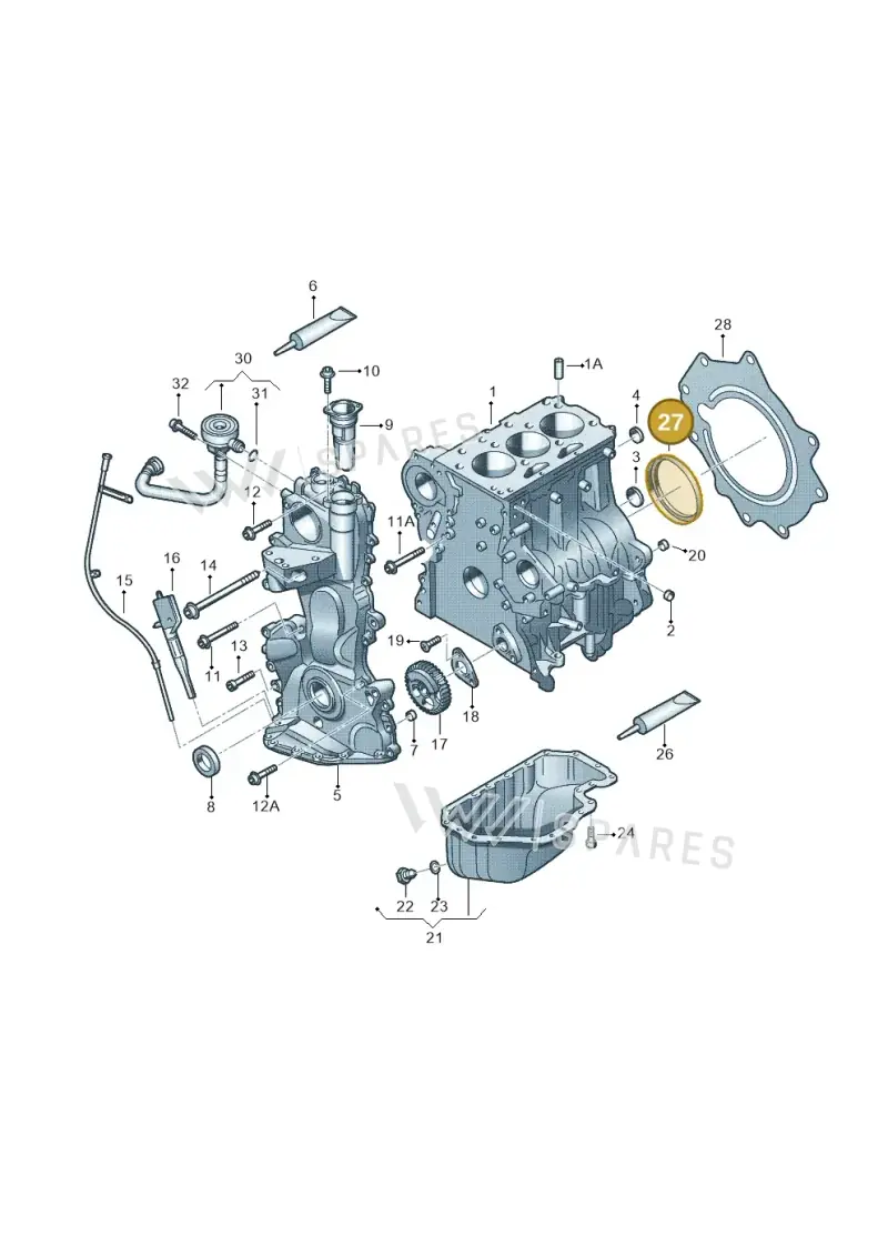 021103051C — Skoda Rapid (2012-2022) diagram 253103050, position 27