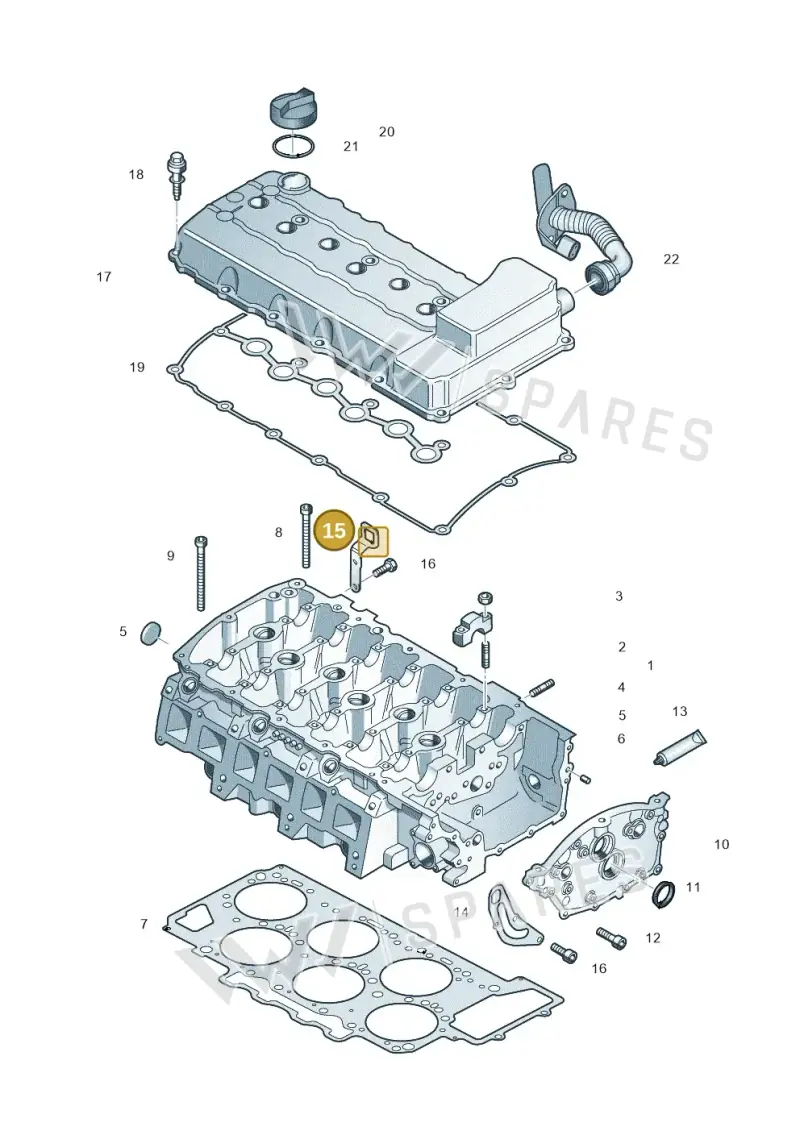 022103392 — Skoda Superb (2013-2015) diagram 460103650, position 15