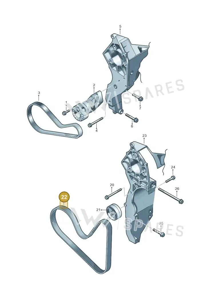 022145933AG — Skoda Superb comfort (2008-2013) diagram 210903500, position 22