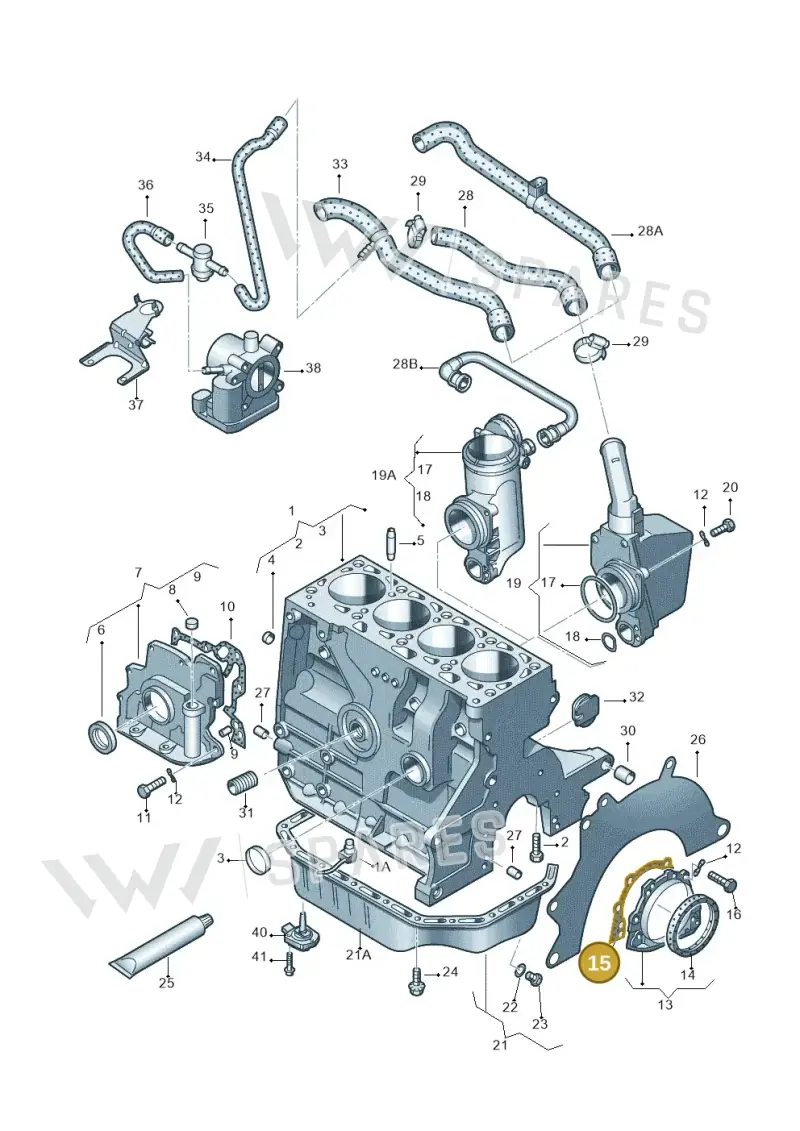 026103181B — Skoda OCTAVIA/COMBI/4X4 (1996-2000) diagram 166103000, position 15
