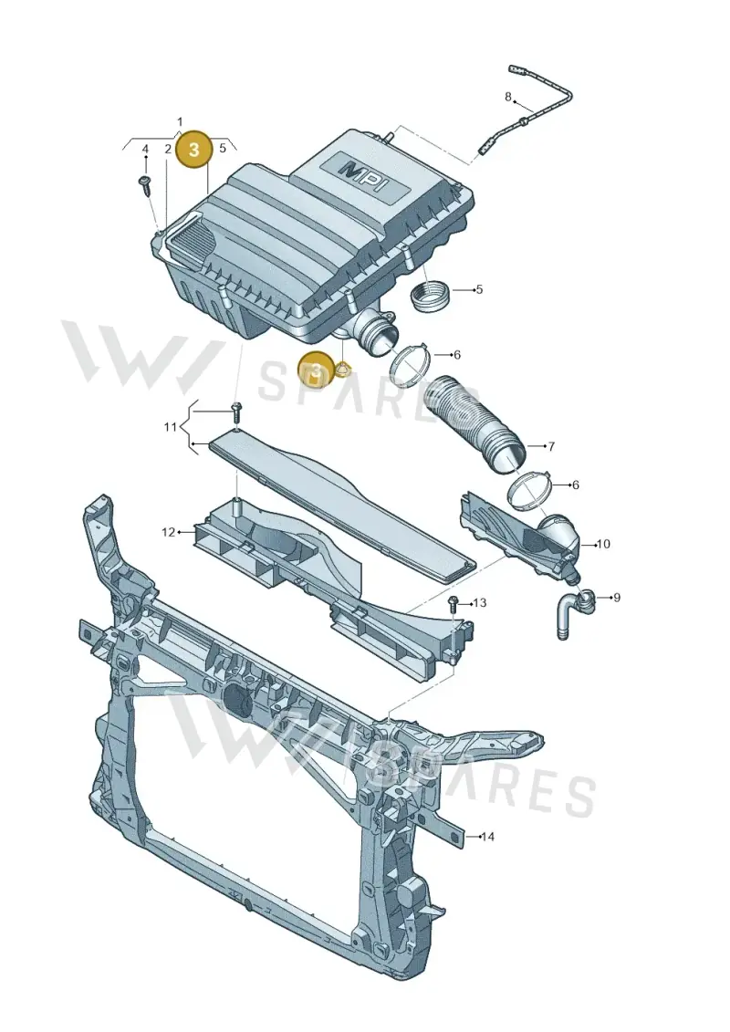 028103638P — Skoda Octavia (2017-2020) diagram 753129050, position 3