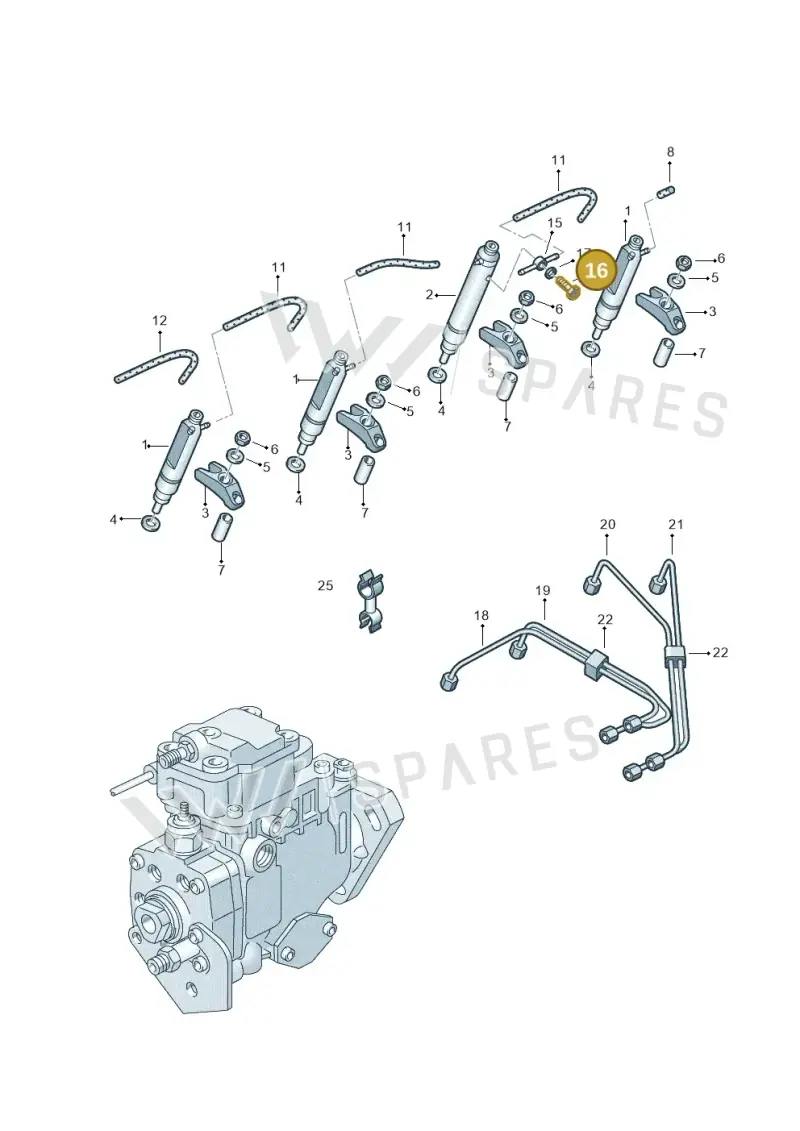 028130315 — Skoda OCTAVIA/COMBI/4X4      01> (2000-) diagram 194130700, position 16