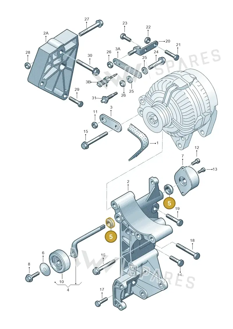 028903310 — Skoda OCTAVIA/COMBI/4X4      01> (2000-) diagram 231903300, position 5