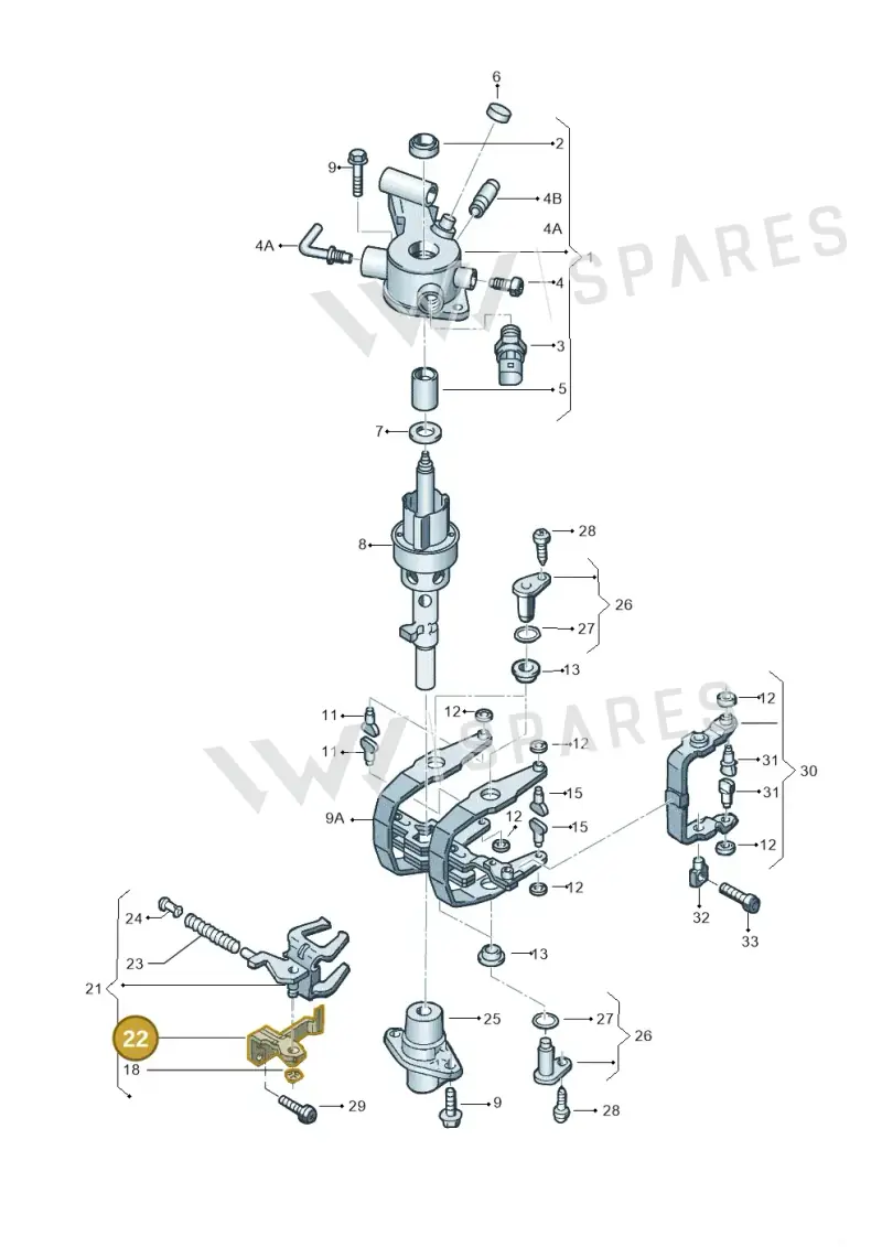 02A301445 — Skoda ROOMSTER               06> (2006-) diagram 266311900, position 22