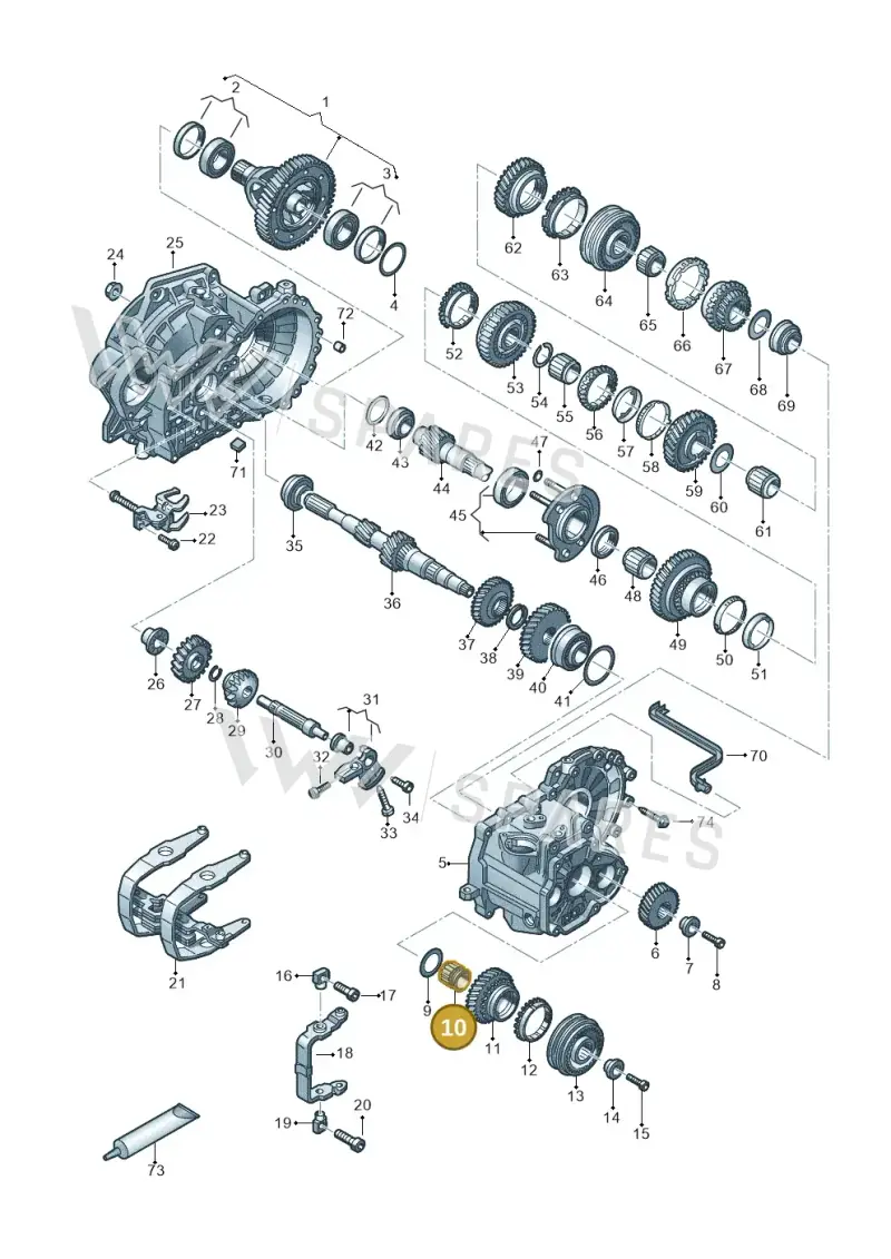02A311115E — Skoda Octavia (2017-2020) diagram 827315030, position 10