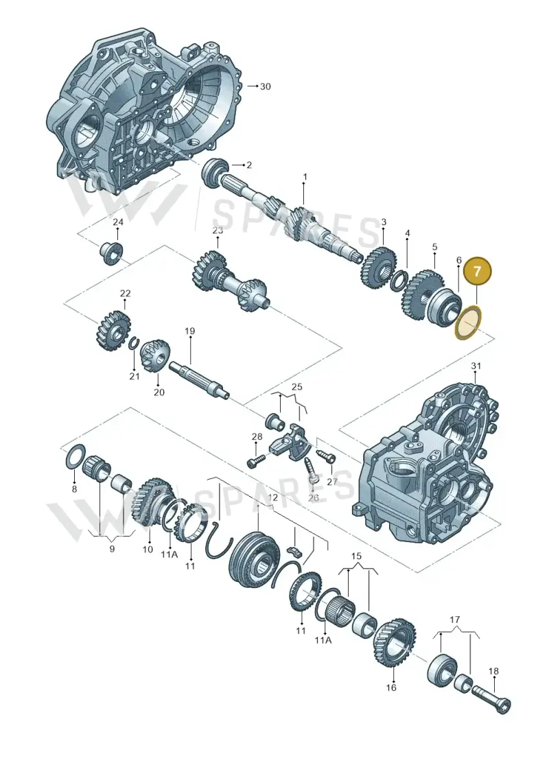 02A311140 — Skoda Karoq (2017-2022) diagram 746311310, position 7