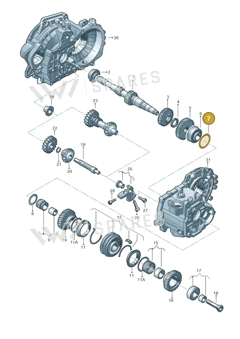 02A311140D — Skoda Karoq (2017-2022) diagram 746311310, position 7