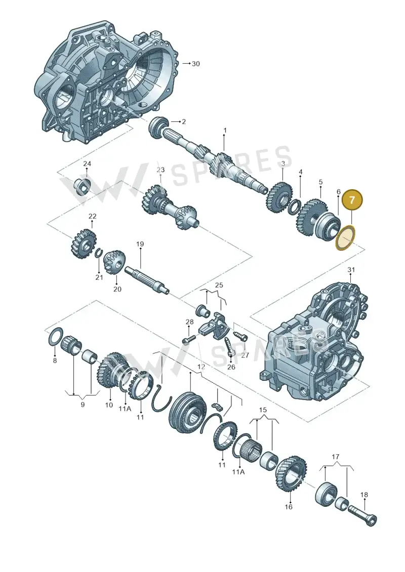 02A311140M — Skoda Karoq (2017-2022) diagram 746311310, position 7