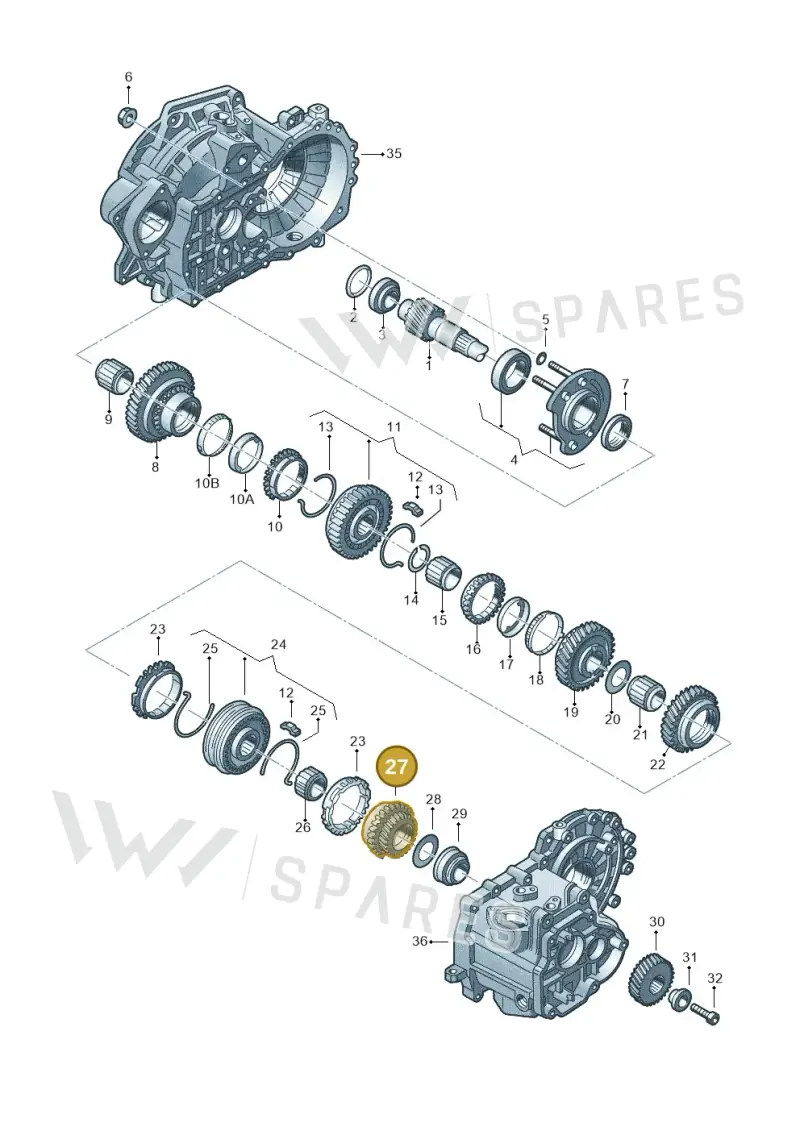 02A311145CB — Skoda Octavia (2017-2020) diagram 201311380, position 27