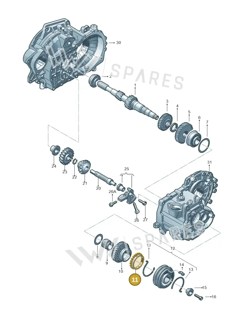02A311295D — Skoda Octavia (2017-2020) diagram 420311390, position 11