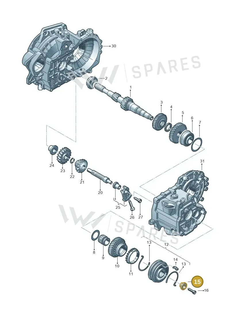 02A311324C — Skoda FABIA/COMBI NF         07> (2006-) diagram 201311390, position 15