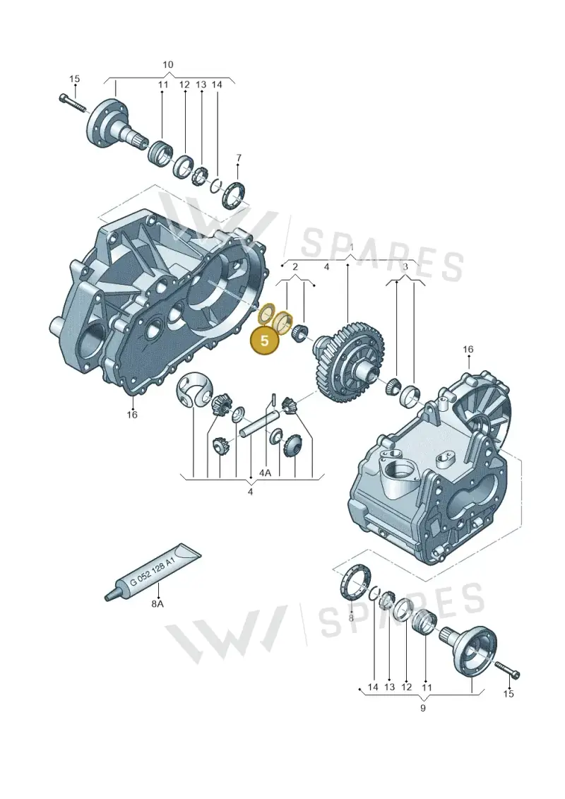 02A409210B — Skoda Yeti (2009-2013) diagram 409409220, position 5