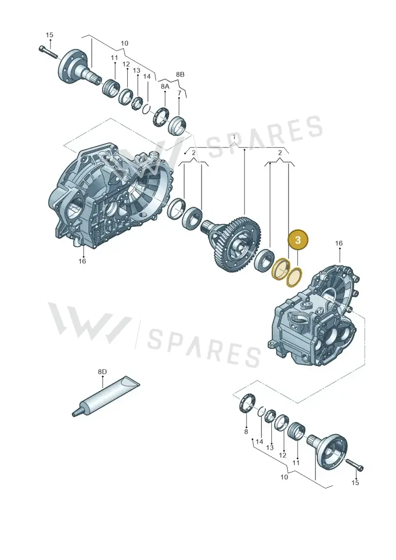 02A409210B — Skoda Yeti (2013-2017) diagram 694409270, position 3