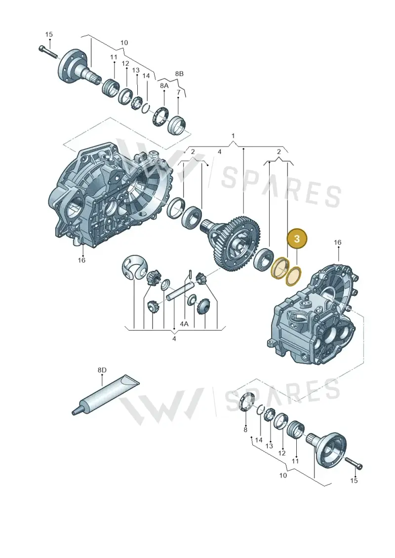 02A409210F — Skoda Superb comfort (2008-2013) diagram 409409270, position 3