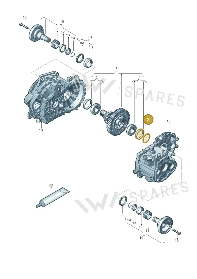 02A409210F — Skoda Yeti (2013-2017) diagram 694409270, position 3
