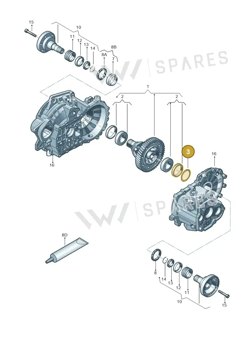 02A409210L — Skoda Yeti (2013-2017) diagram 694409270, position 3