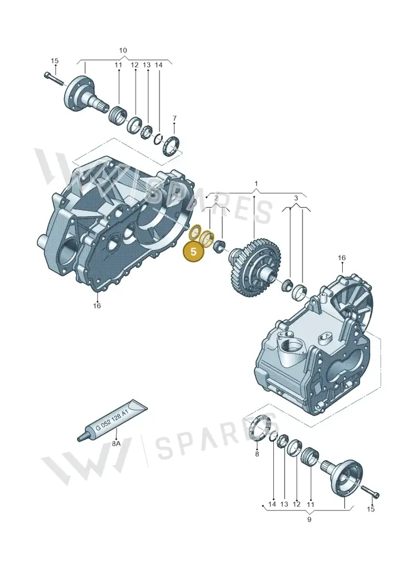 02A409210M — Skoda Yeti (2013-2017) diagram 694409220, position 5