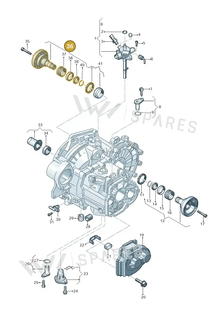 02A409343G — Skoda Kamiq (2019-) diagram 827320020, position 36