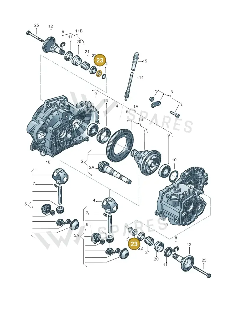 02A409374 — Skoda OCTAVIA/COMBI/4X4 (1996-2000) diagram 148409250, position 23