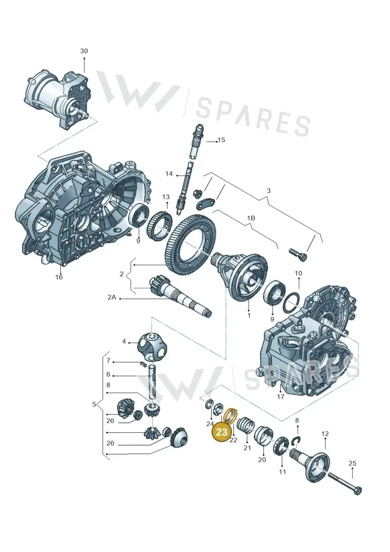 02A409374 — Skoda OCTAVIA/COMBI/4X4      01> (2000-) diagram 252409330, position 23