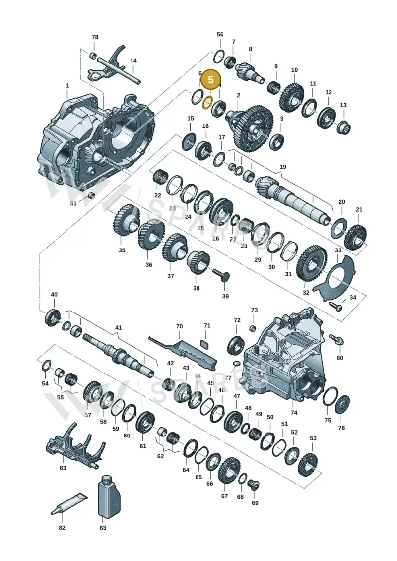 02B409210A — Skoda Octavia (2019-2024) diagram 5h0311150, position 5