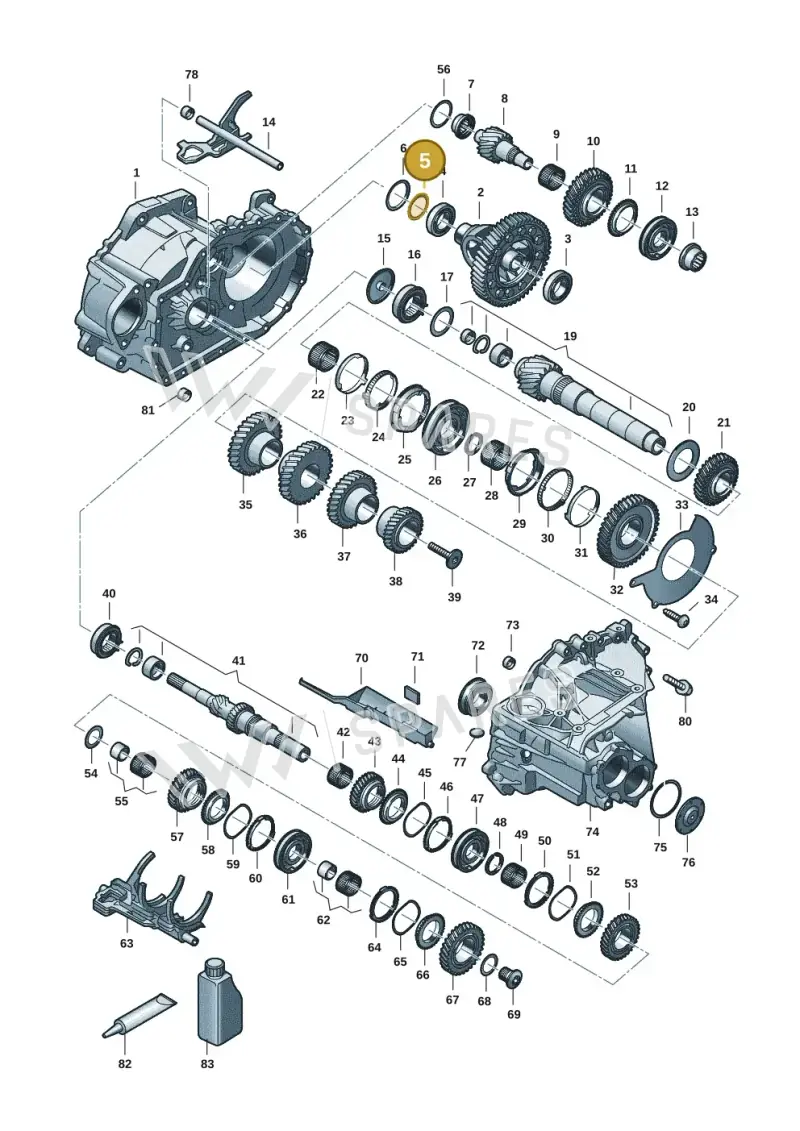 02B409210G — Skoda Octavia (2019-2024) diagram 5h0311150, position 5