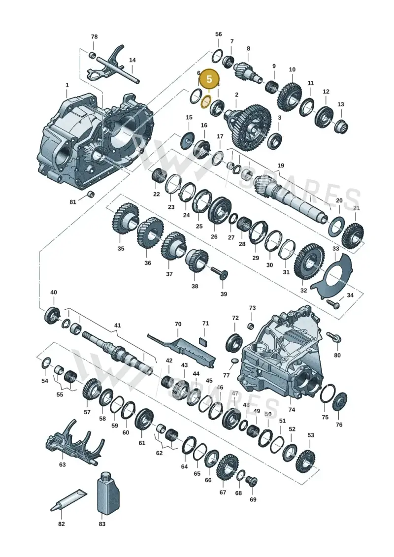 02B409210K — Skoda Octavia (2019-2024) diagram 5h0311150, position 5