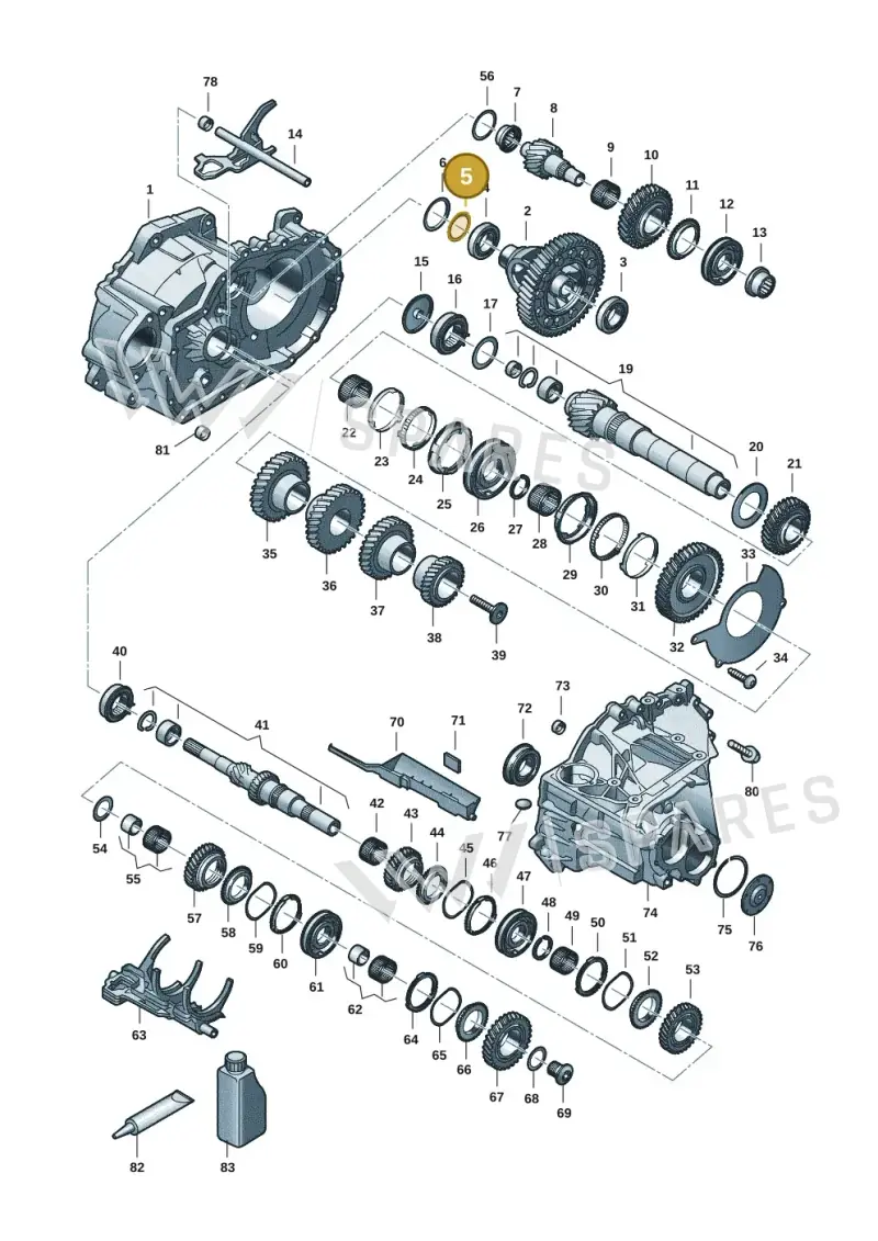 02B409210M — Skoda Octavia (2019-2024) diagram 5h0311150, position 5