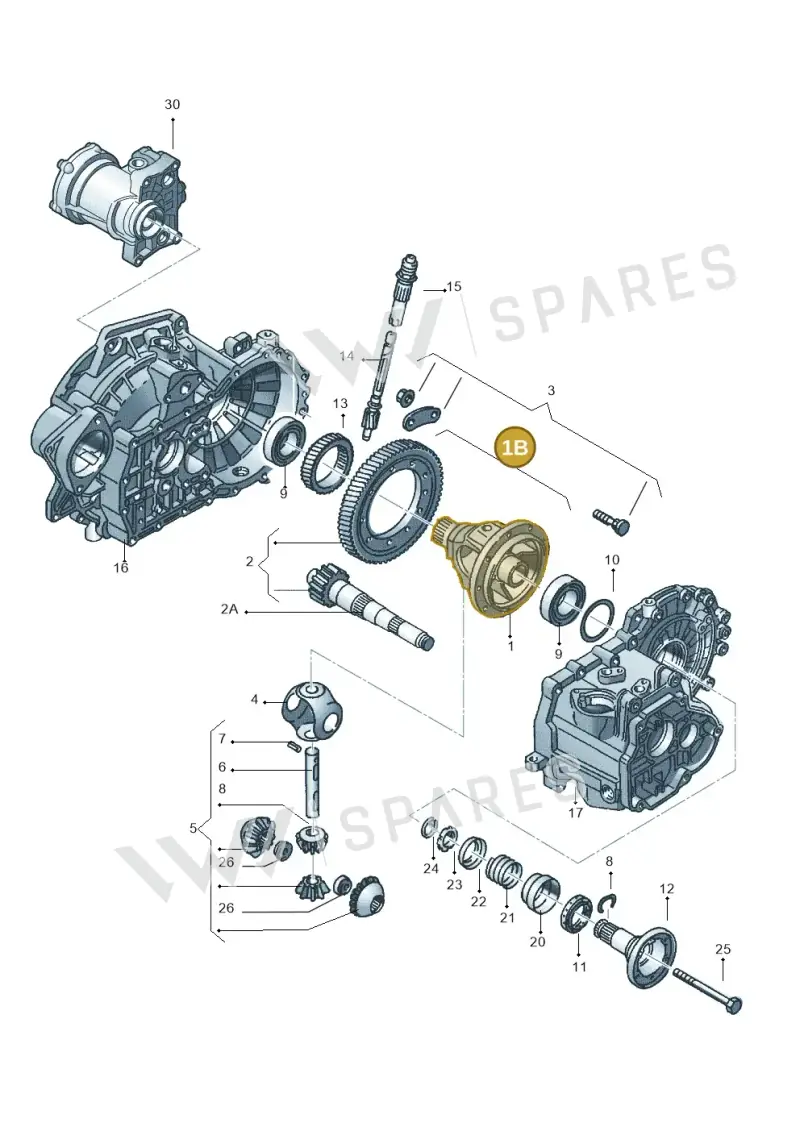 02C409109 — Skoda OCTAVIA/COMBI/4X4      01> (2000-) diagram 252409330, position 1B