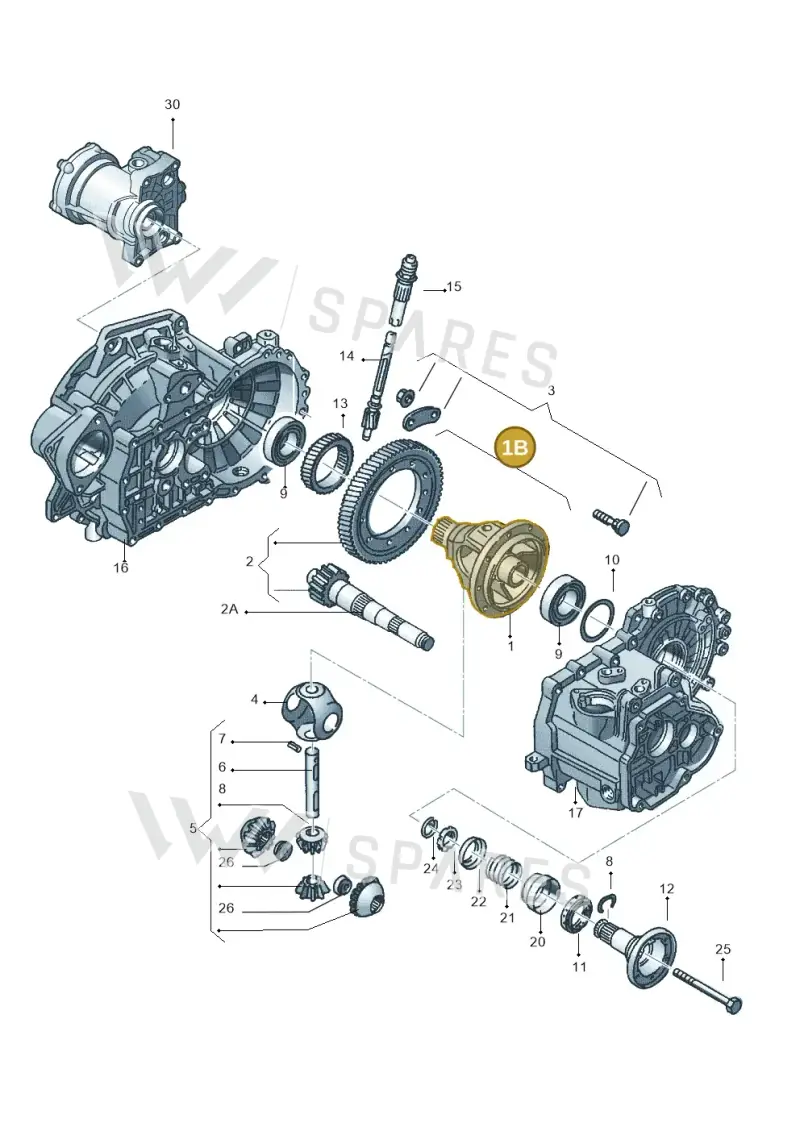 02C409109C — Skoda OCTAVIA/COMBI/4X4      01> (2000-) diagram 252409330, position 1B