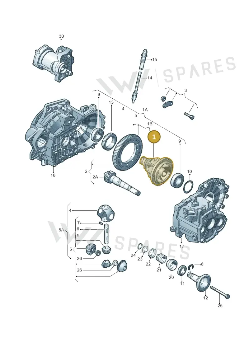 02C409121E — Skoda OCTAVIA/COMBI/4X4 (1996-2000) diagram 143409100, position 1
