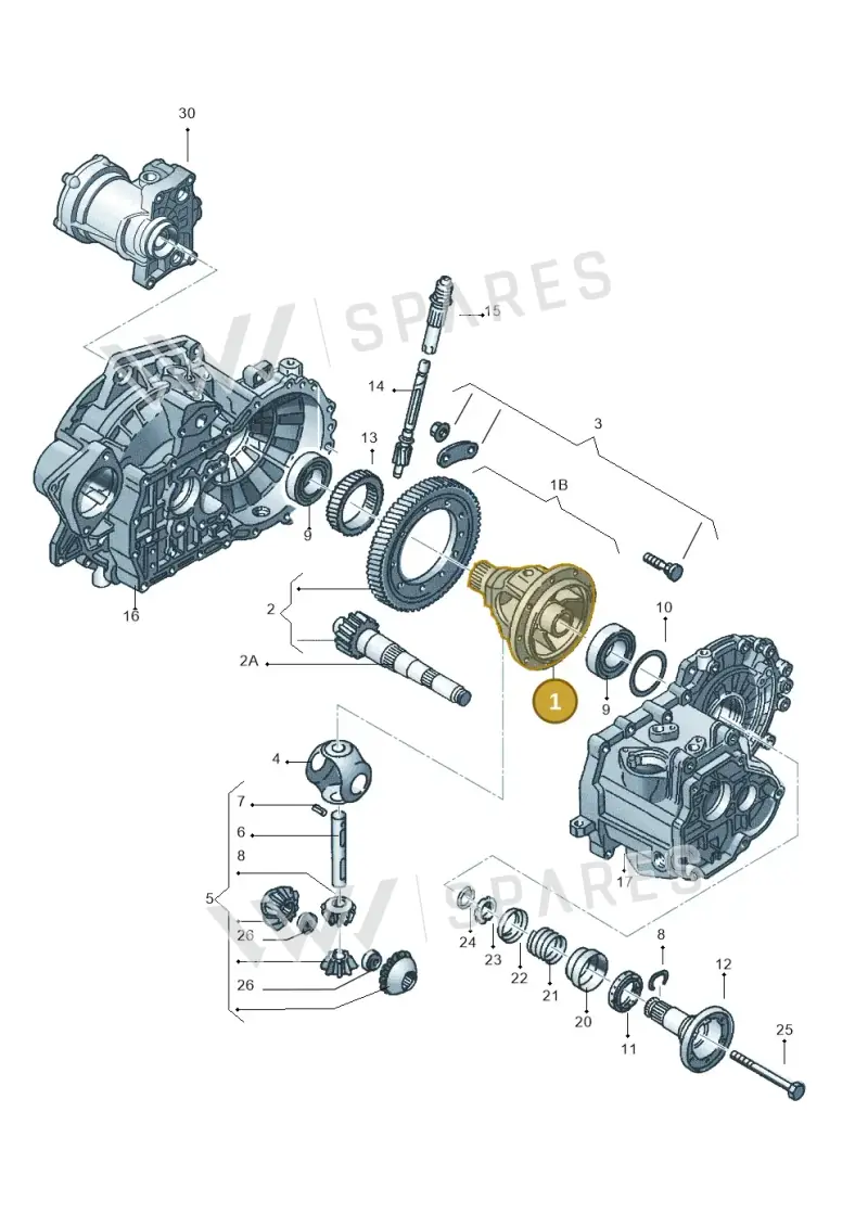 02C409121E — Skoda OCTAVIA/COMBI/4X4      01> (2000-) diagram 252409330, position 1
