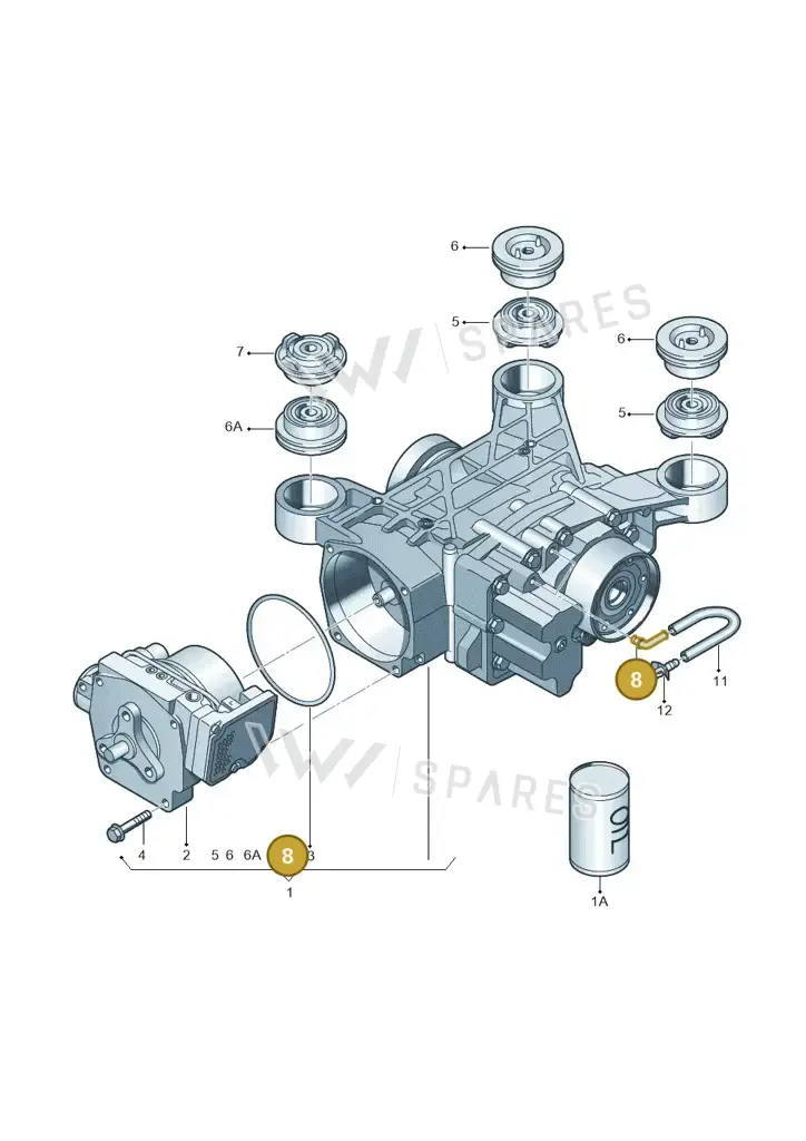 02D525118B — Skoda Yeti (2013-2017) diagram 412525100, position 8