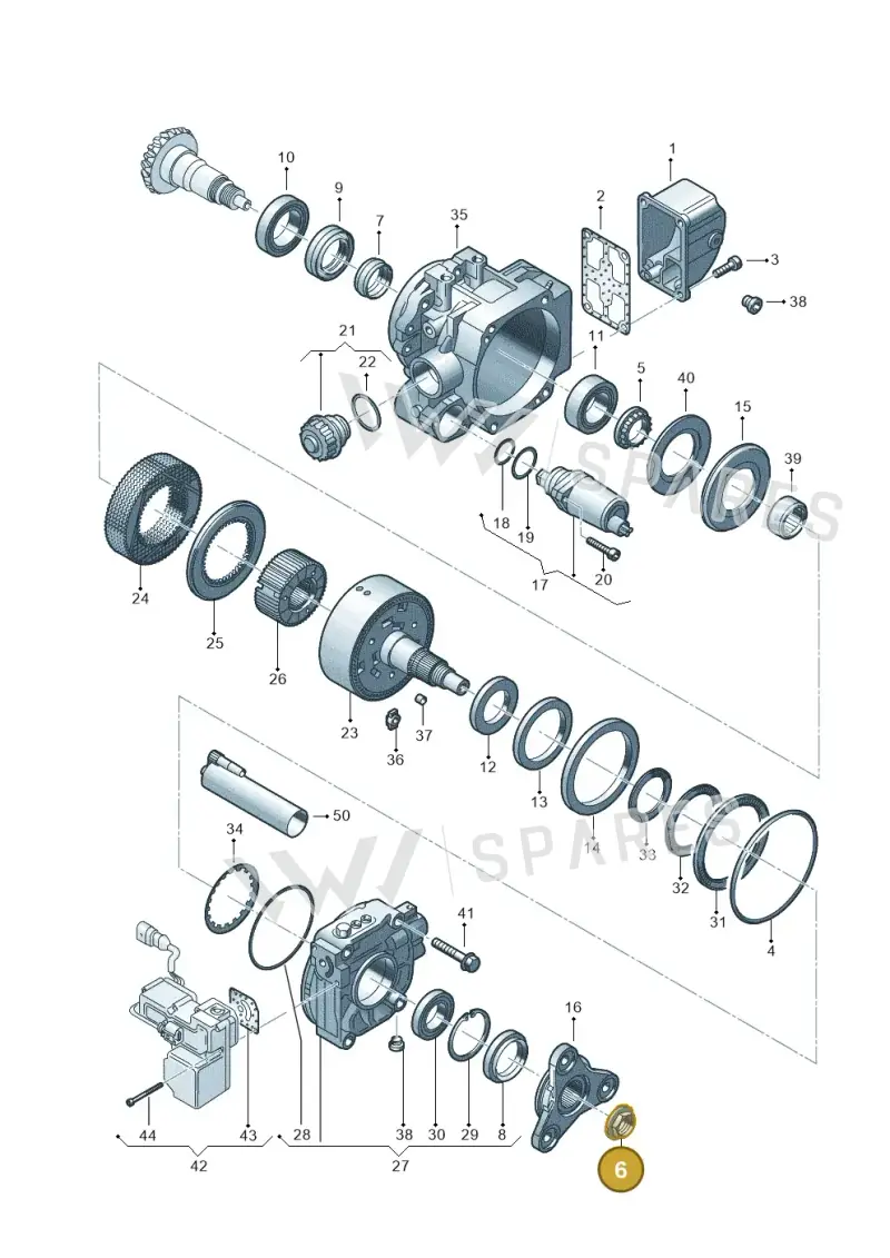 02D525134 — Skoda OCTAVIA/COMBI/4X4      01> (2000-) diagram 194525150, position 6