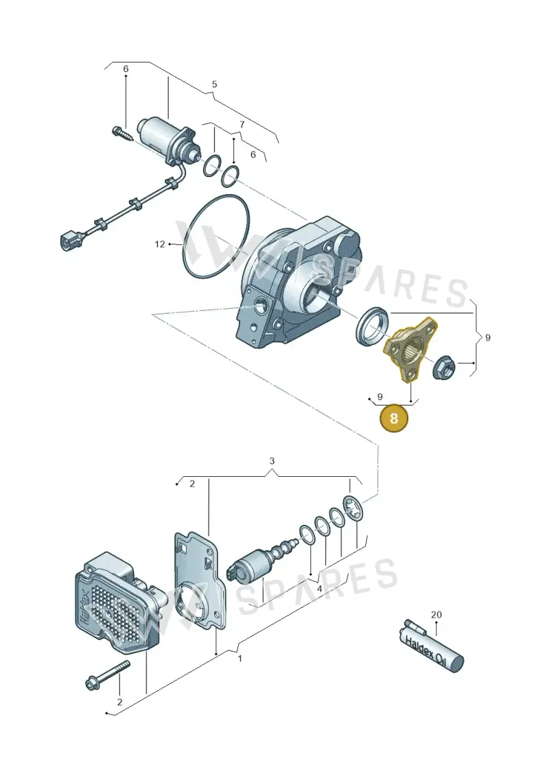 02D598289A — Skoda Yeti (2013-2017) diagram 634525150, position 8