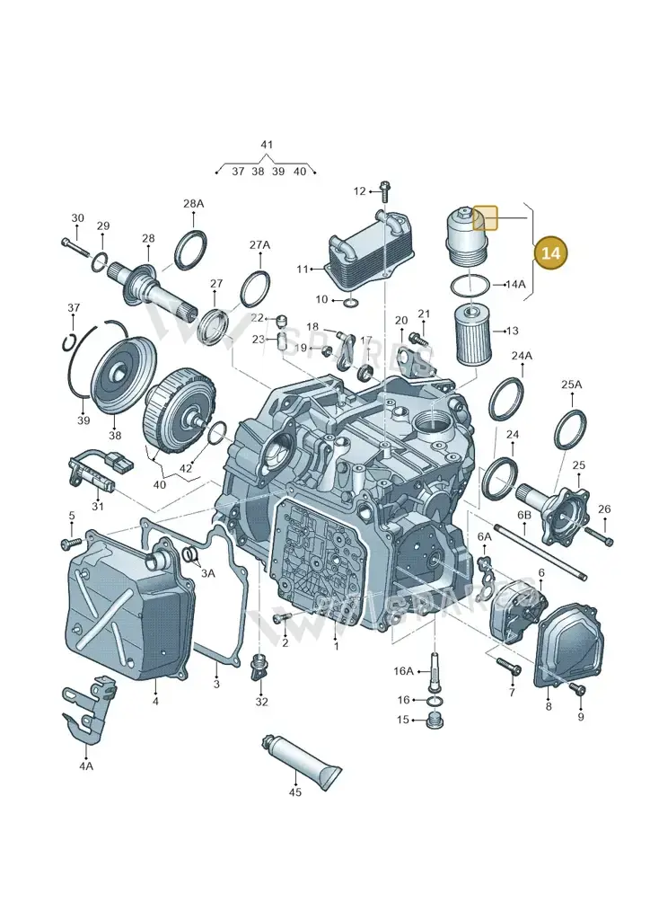02E305047A — Skoda Yeti (2013-2017) diagram 405321600, position 14