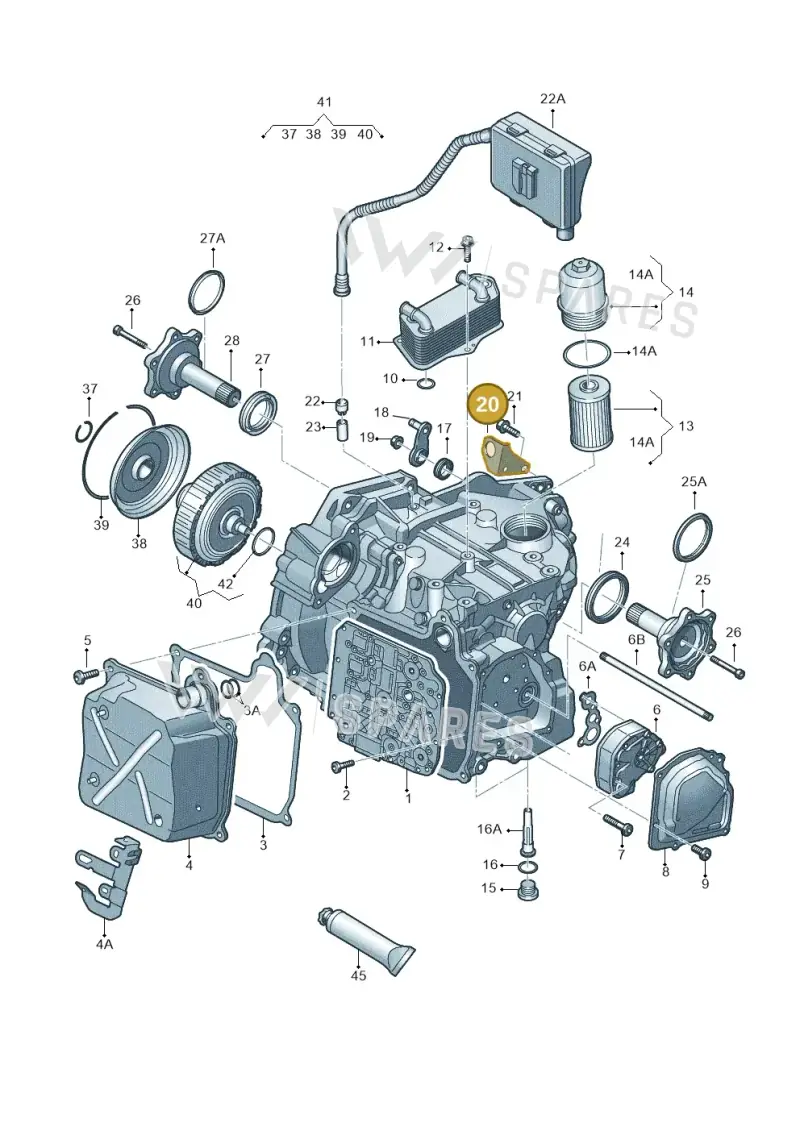 02E321397D — Skoda Octavia (2017-2020) diagram 746321650, position 20
