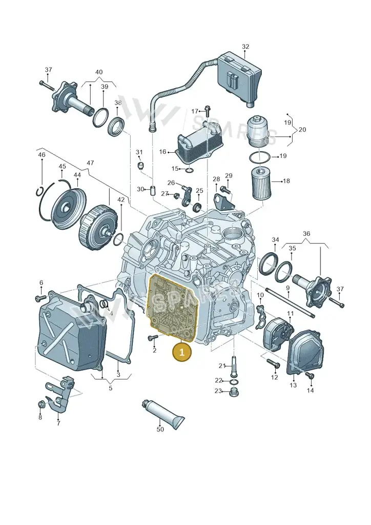 02E325025AQZ5H — Skoda Superb Combi (2015-2024) diagram 793321650, position 1