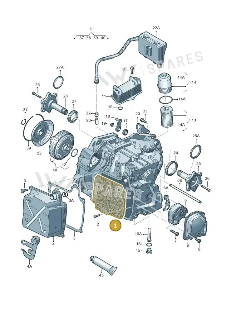 02E325025ASZ4F — Skoda Octavia (2012-2017) diagram 746321650, position 1