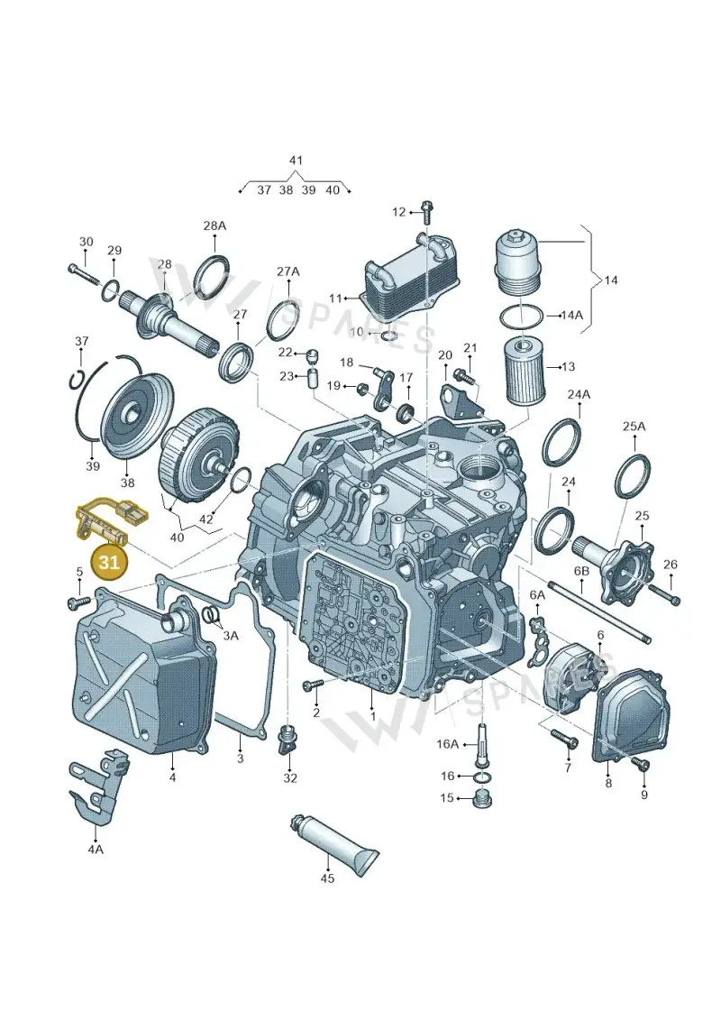 02E927321B — Skoda Superb Ambition (2009-2015) diagram 405321600, position 31