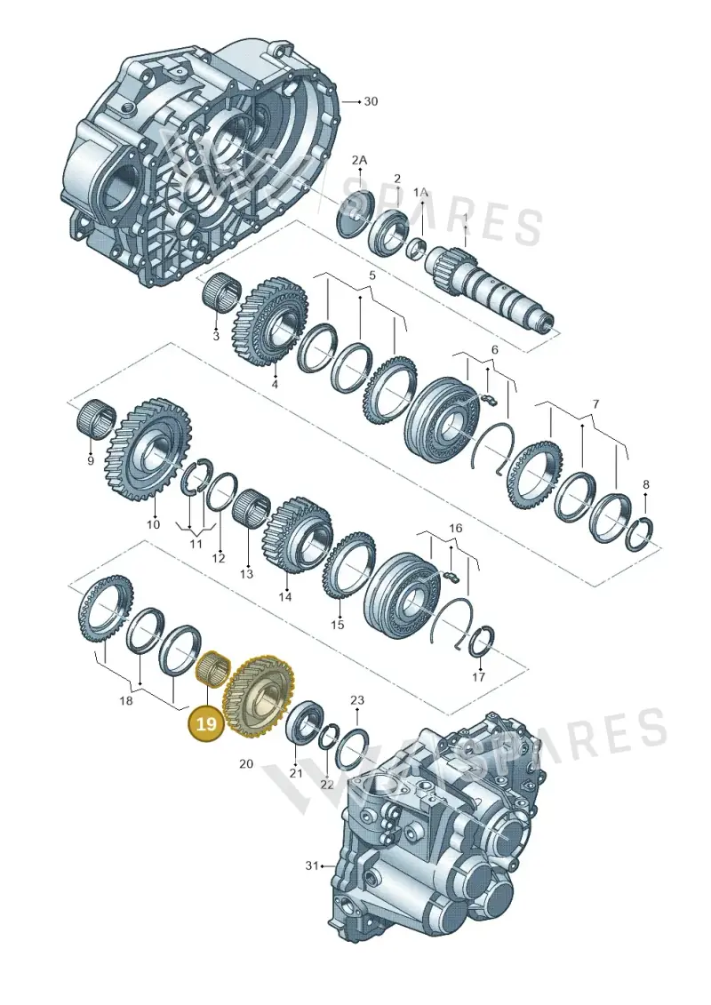02F311115 — Skoda Octavia (2019-2024) diagram 694311430, position 19