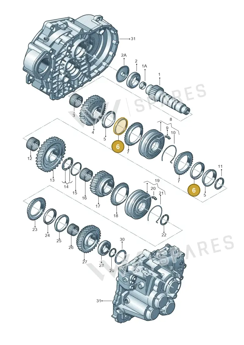 02F311279 — Skoda Superb (2013-2015) diagram 194311580, position 6